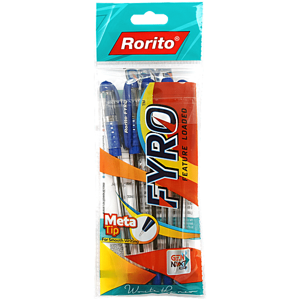 Buy Rorito Ball Pen Fyro Blue 5 Pcs Online At Best Price of Rs 25 ...