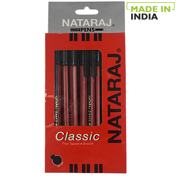 Buy Natraj Use Throw Ball Pen Black Classic 20 Pcs Online At Best Price