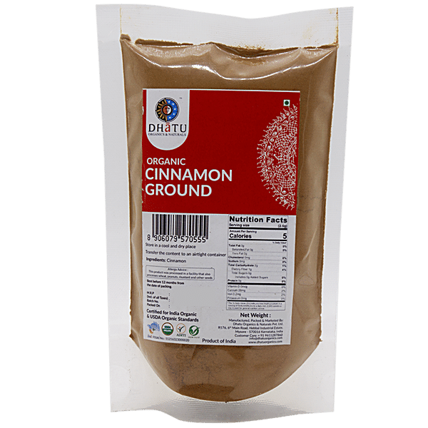 Buy Dhatu Organics Naturals Powder Organic Cinnamon Gm Online At Best Price Of Rs