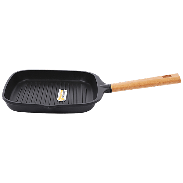 Wonderchef Die Cast Indian Cooking Grill Pan with Wooden Handle, 24cm - On  Sale - Bed Bath & Beyond - 30833947