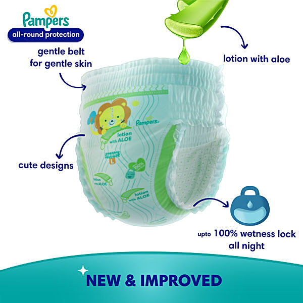 Buy Pampers New Extra Extra Extra Large Size Diapers Pants Online at Best  Price of Rs 949 - bigbasket