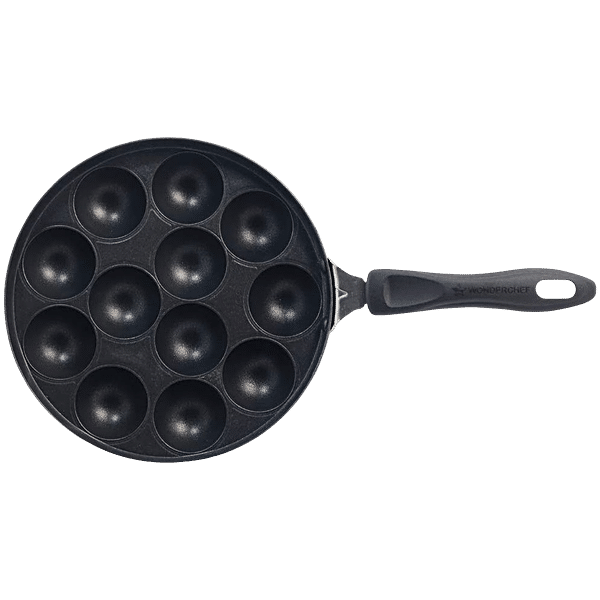 Buy Wonderchef Non-Stick Aluminium Appam Patra/Paniyarakkal/Paddu Maker ...