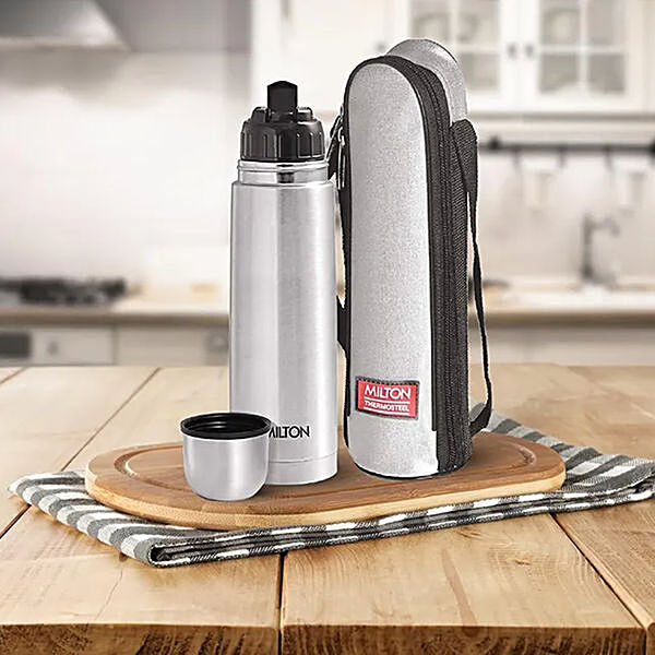 MORE BUY Thermosteel 24 Hours Hot and Cold Water Bottle, 1 Liter