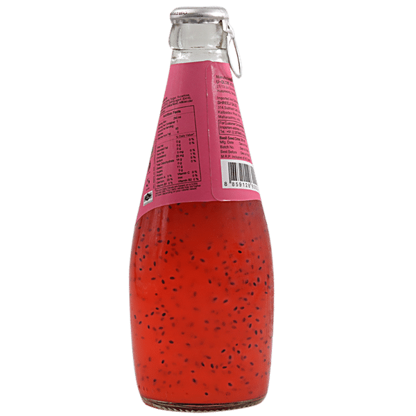 U Globe Basil Seed Drink Strawberry 300 ml