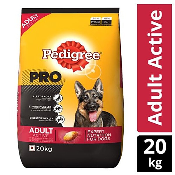 Pedigree active senior 2025 dry dog food