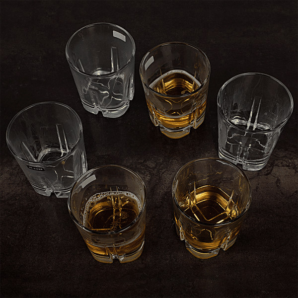 Hi-Luxe Glass Set, 6 Pc - Centra Whisky —