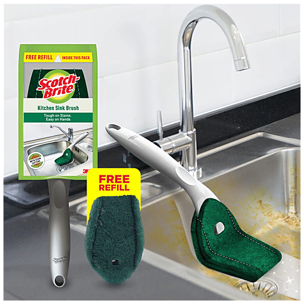 Buy Scotch Brite Brite Kitchen Sink Brush Online At Best Price Of Rs   40141992 3 Scotch Brite Kitchen Sink Brush 