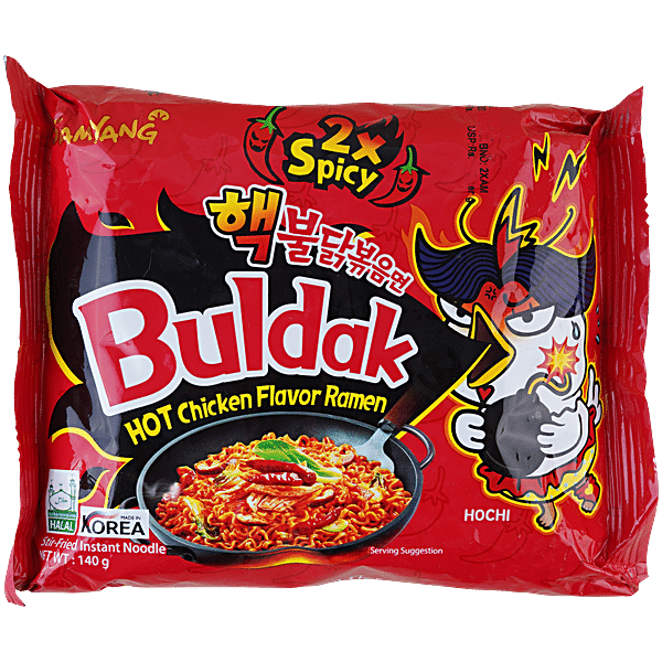 Buy Samyang Buldak Ramen Noodles - Hot Chicken Flavour, 2X Spicy Online ...