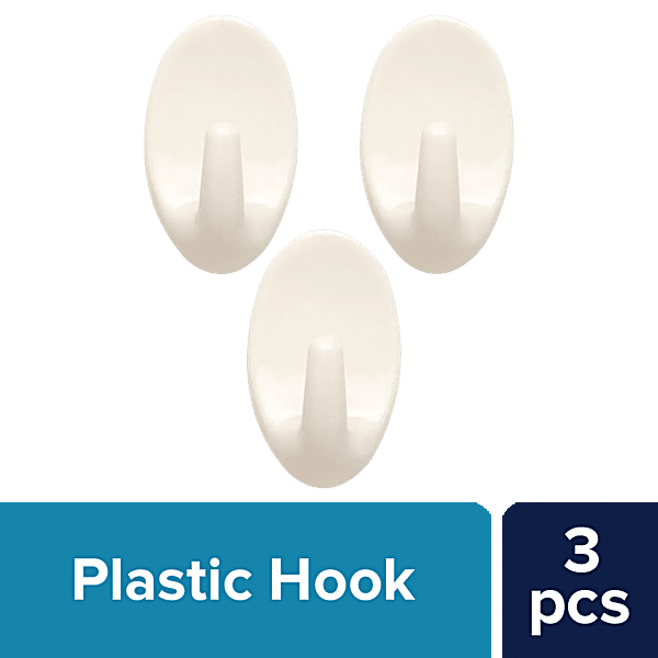 BB Home Plastic Hook/Hanger - Self Adhesive/Stickable, Round Shape, 2 x 3  pcs