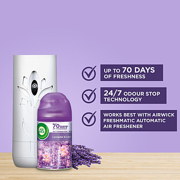 Airwick Freshmatic Automatic Air Freshener Refill (Lavender & Lotus) Price  - Buy Online at ₹281 in India