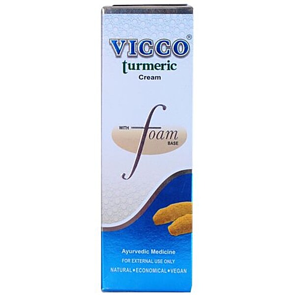 Buy Vicco Turmeric Cream - With Foam Base Online at Best Price of Rs ...