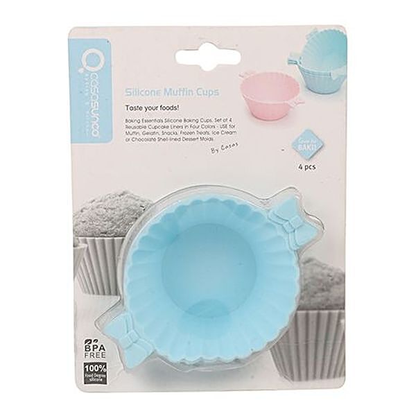 Buy Silcone Silicone Muffin/Cupcake Moulds Tray - Blue/Grey Assorted Online  at Best Price of Rs 199 - bigbasket