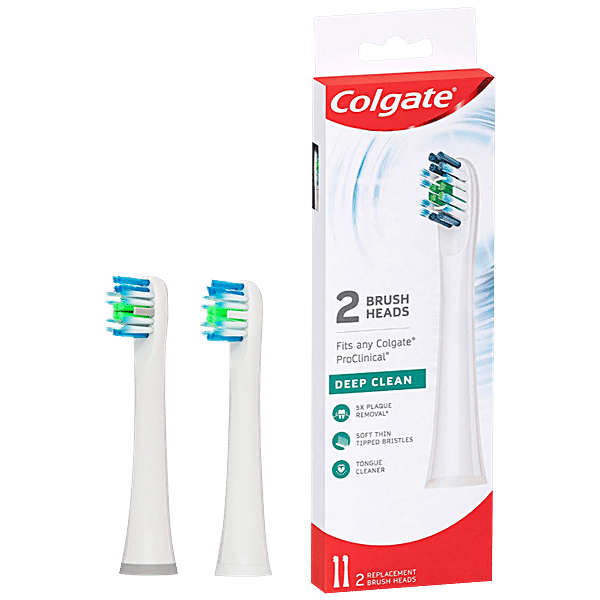 Colgate Pro Clinical 360 Deep Clean Brush Heads 2 Pack