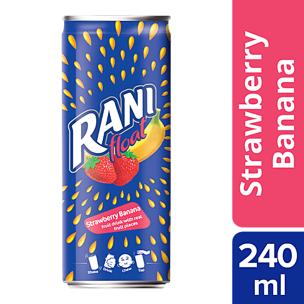 Buy Rani Float Strawberry Banana Fruit Drink With Real Fruit Pieces