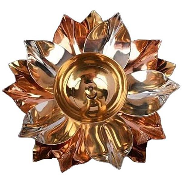 Buy SRI LALIT ARTS Brass Lotus Deepam/Diya Online at Best Price of Rs null  - bigbasket