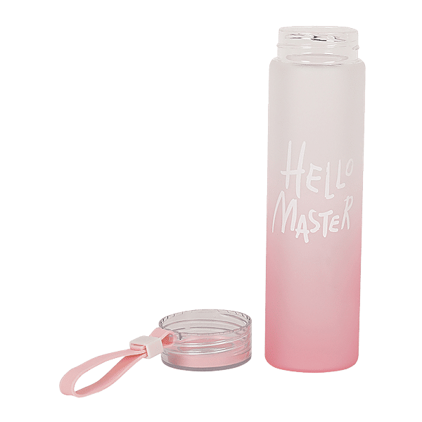 Buy DP Glass Water Bottle - Pink & White, BB1251PNK Online at Best ...