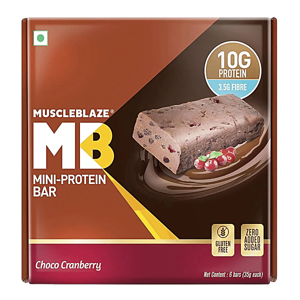 Buy Muscleblaze Mini Protein Bar Choco Cranberry Online At Best Price Of Rs 360 Bigbasket