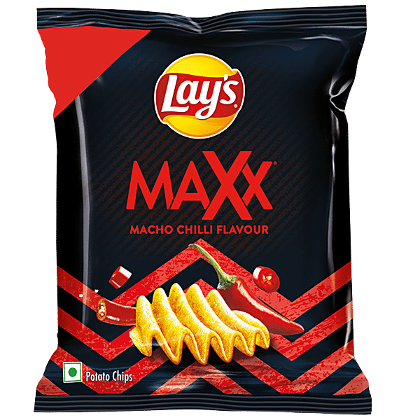 Buy Lay's Maxx Potato Chips - Macho Chilli Flavour Online at Best Price ...