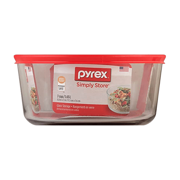 Pyrex Premium Glass Lid 7 Cup Round Food Storage Container - Shop