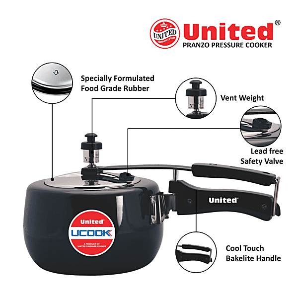 Buy United Hard Anodised Inner Lid Pressure Cooker Induction