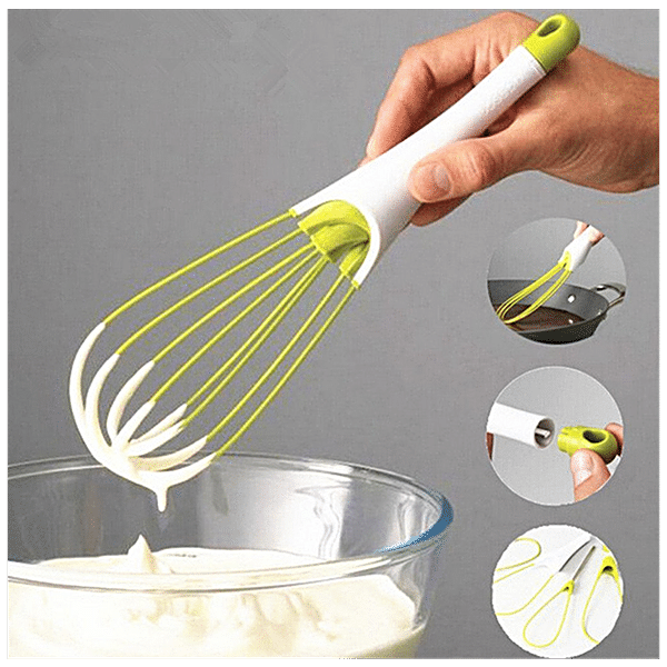 Triones Plastic Whisk, Small, Green