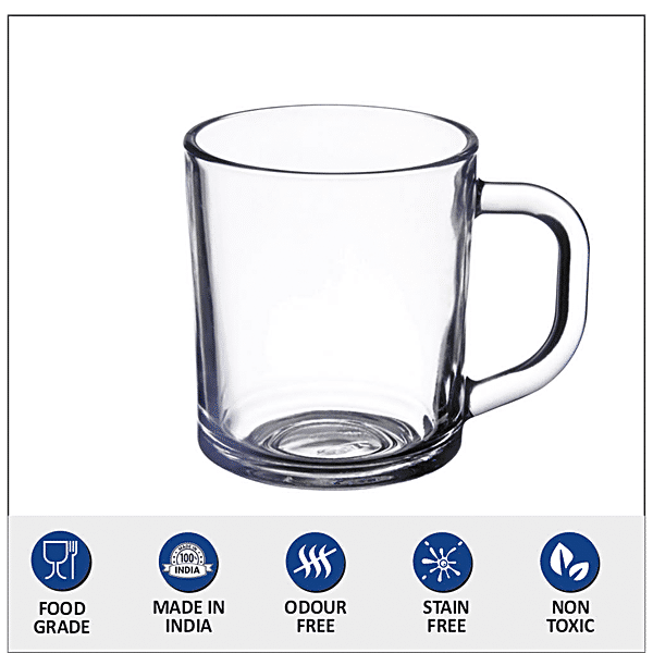 Buy Yera Tea/Coffee Glass Mug Set Online at Best Price of Rs 229