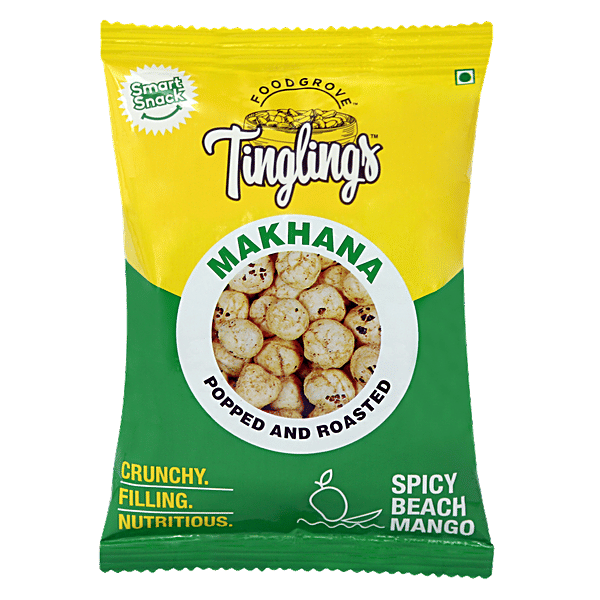 Buy Tinglings Popped And Roasted Makhana Spicy Beach Mango Online At