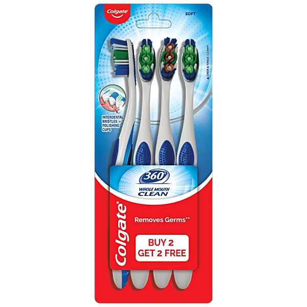 Buy Colgate Colgate 360 Whole Mouth Clean Toothbrush Online at Best ...