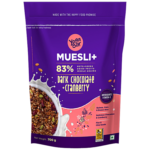 Buy Yoga Bar Muesli - Dark Chocolate & Cranberry, Healthy, Rich In ...