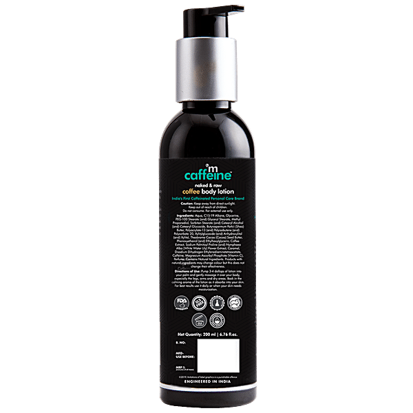 Buy Coffee Body Lotion - 200 ml  Light Moisturization Online In India –  mCaffeine