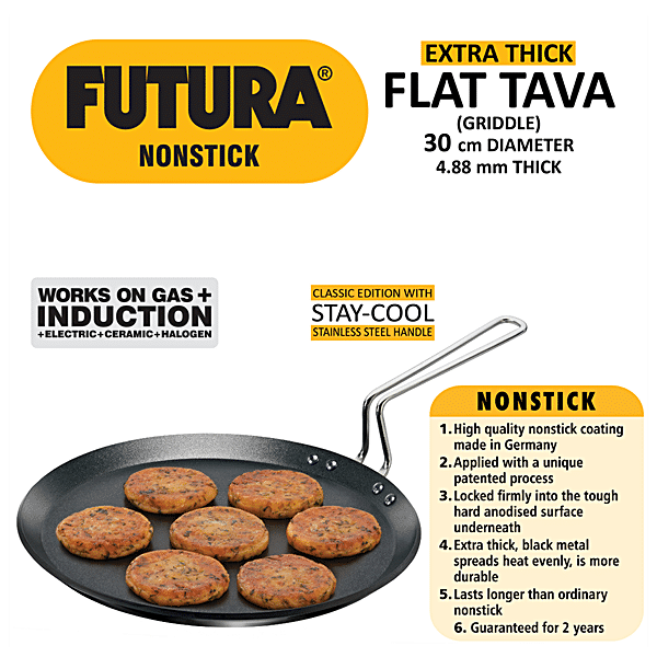 Buy Hawkins Futura Inft30 Non Stick Flat Tava 30 Cm Online - Best Price  Hawkins Futura Inft30 Non Stick Flat Tava 30 Cm - Justdial Shop Online.