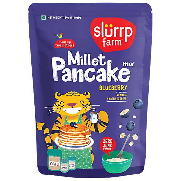 Buy Slurrp Farm Blueberry Pancake Mix- No Maida, Eggless Instant Healthy  Breakfast Online at Best Price of Rs 199 - bigbasket