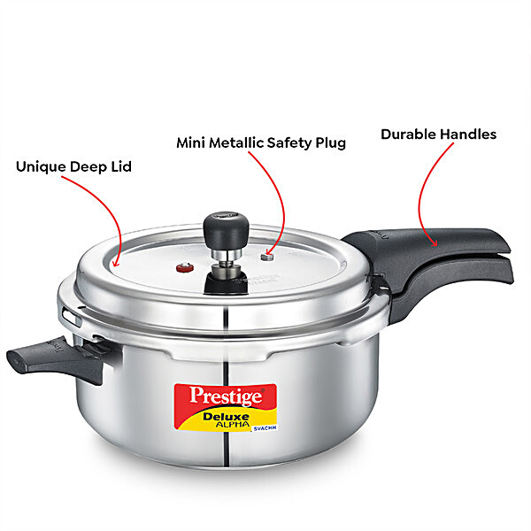 Prestige 5 litre pressure outlet cooker stainless steel