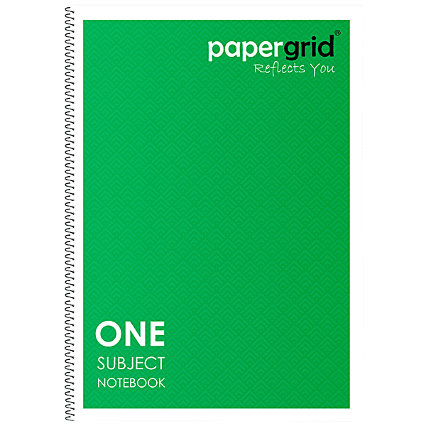 Buy Papergrid Notebook - Ruled, Single Line, Spiral Bound, A4, 160 ...