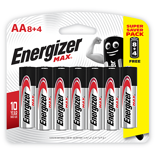 Energizer Max AA Alkaline Battery 2pcs Online at Best Price, Alkaline