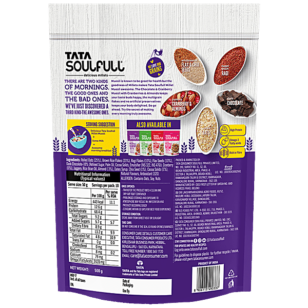 Muesli Fruit and Nut, Tata Soulfull