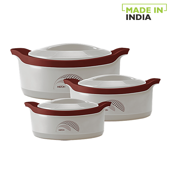 Buy Milton New Marvel Jr Inner Steel Casserole For Roti Chapati Gift Set Brown Online At Best