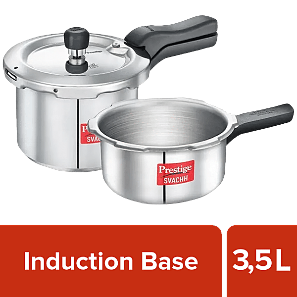 Buy Prestige Svachh Aluminum Outer Lid Pressure Cooker Combo ...