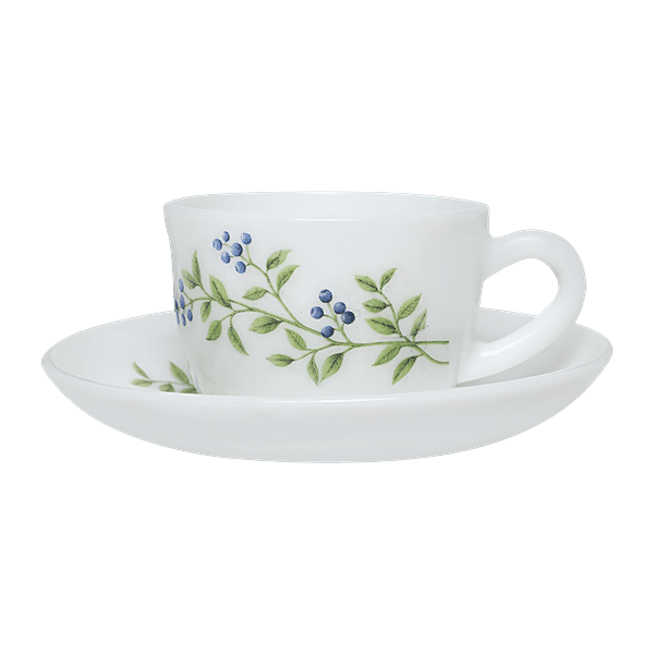 Crystal cup with saucer, 110ml