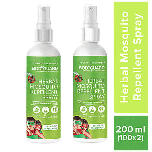 Buy Bodyguard Herbal Mosquito Repellent Spray With Goodness Of ...