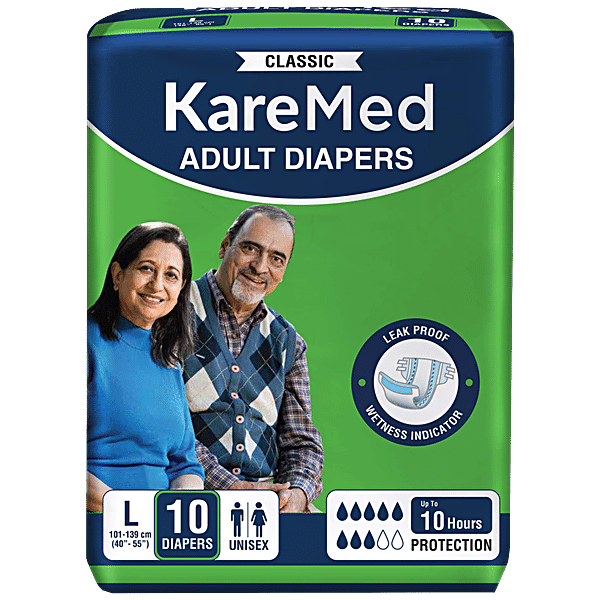 Buy Kare Med Adult Diapers Large Online at Best Price of Rs 291.5 -  bigbasket