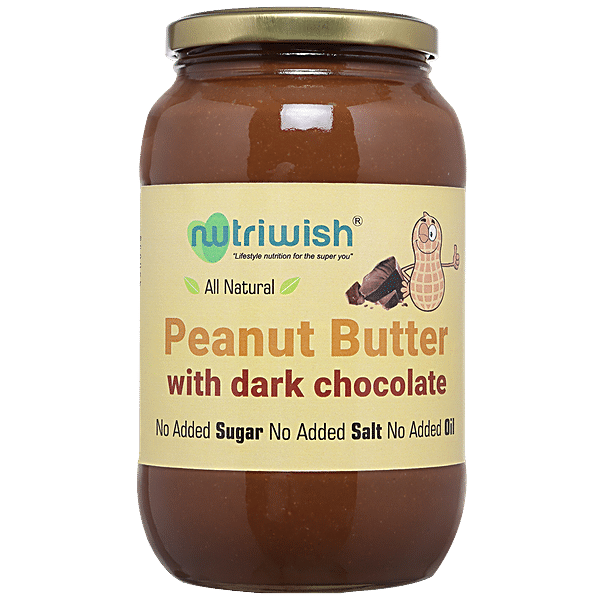 Buy Yogabar Crunchy Dark Chocolate Peanut Butter 1kg (Pack of 2