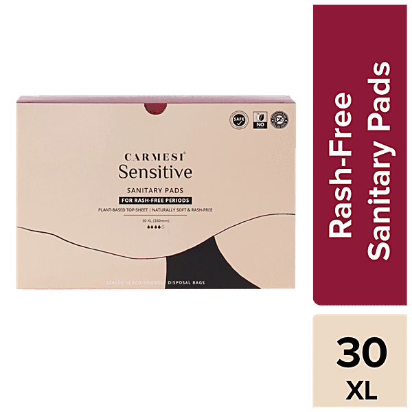 Buy Carmesi Sensitive Sanitary Pads For Rash-Free Periods - XL Online ...