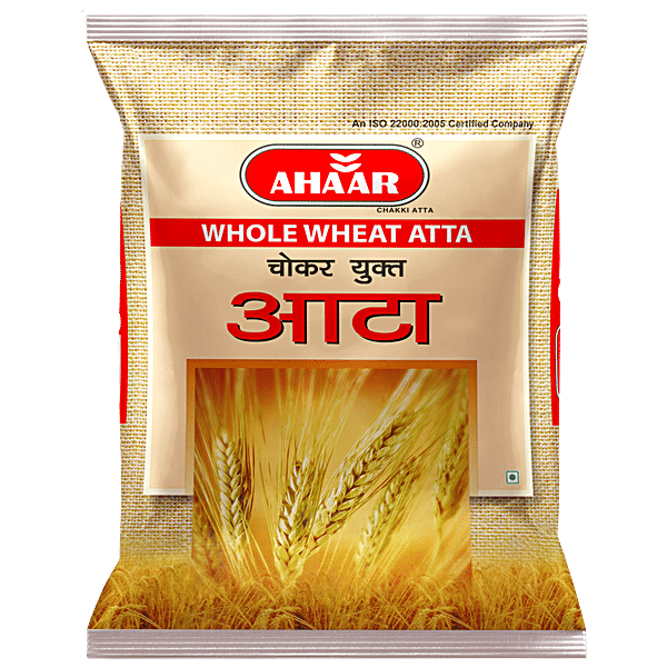 Buy AHAAR Chokar Yukt Whole Wheat Atta Online at Best Price of Rs 103.4 ...