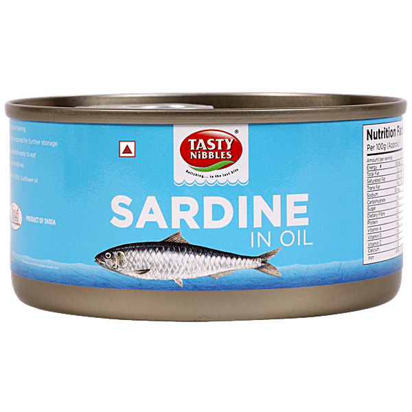 Buy Tasty Nibbles Canned Sardine in Sunflower Oil Online at Best Price ...