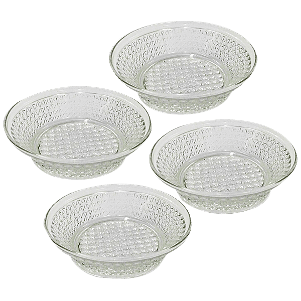 Buy Glass Ideas Snack Plate Set - 13 cm Online at Best Price of Rs 275 ...