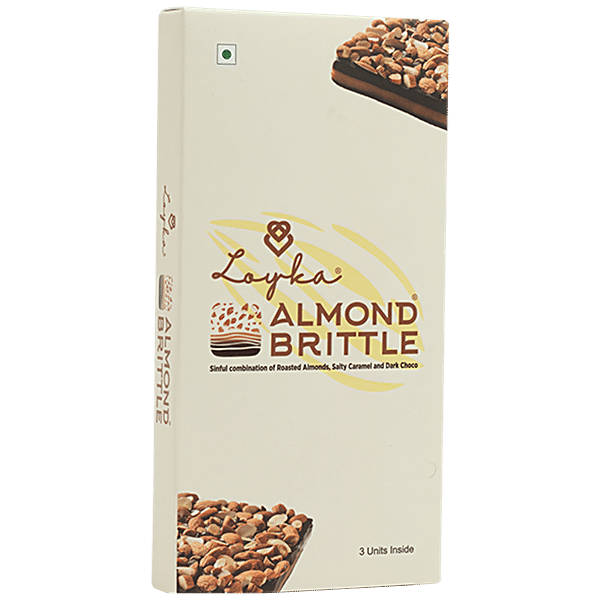 Buy Loyka Almond Brittle - Roasted Almonds, Salty Caramel & Dark Choco ...