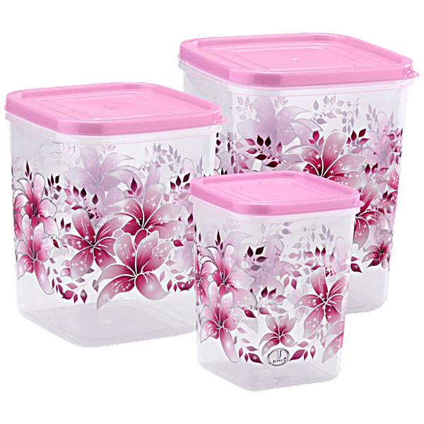 Buy JOYO Kitchen Classic Container Set - Transparent Plain, Grey, Sturdy,  Long Lasting Online at Best Price of Rs 149 - bigbasket