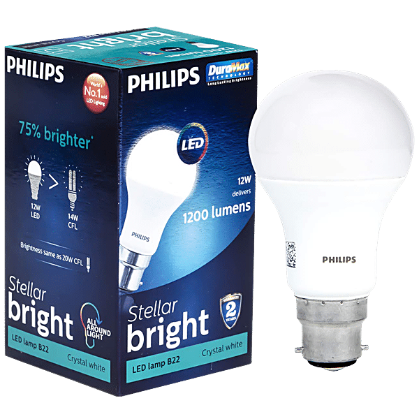 philips 12-watt b22 led bulb (cool day light)