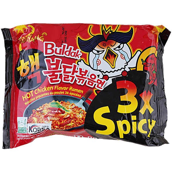 Buy Samyang Buldak Instant Hot Chicken Ramen Noodles - 3x Spicy Online 